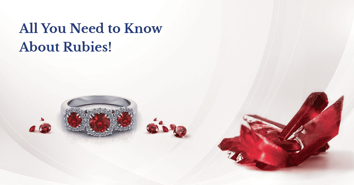A blog banner focusing on the spiritual aura and magnificent charm of natural red rubies.