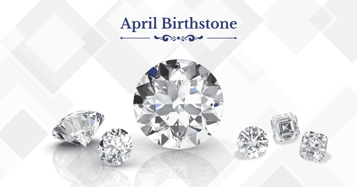 A blog banner celebrating diamonds as the official April birthstone and their cultural meaning.