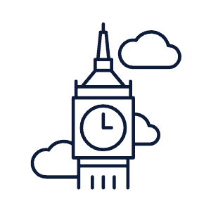 A building icon representing SGL's international headquarters in London, UK.