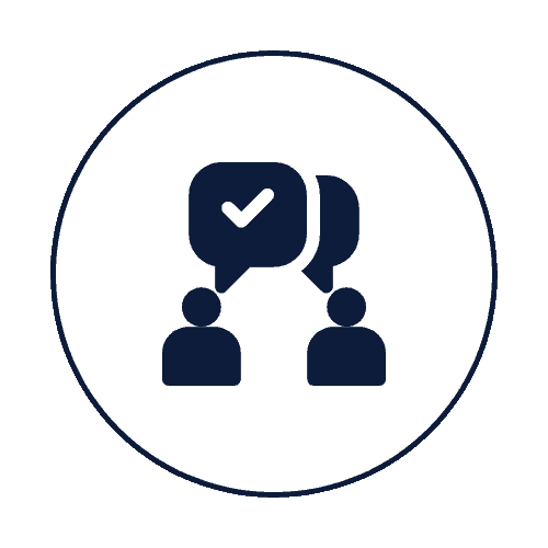 A team-focused image representing the open communication and transparency practiced at all levels within SGL Labs.